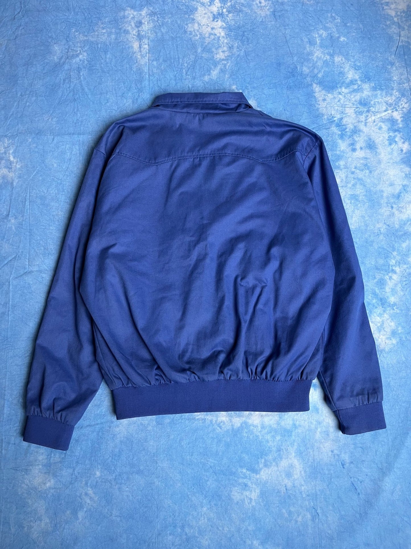 Kurtka Wiatrówka Harringtonka Niebieska 00s XL | Piggy Boxer Vintage Shop