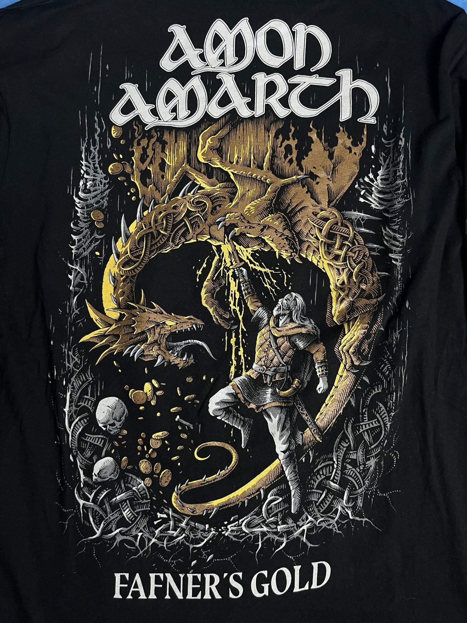 Longsleeve Amon Amarth Fafners Gold M | Piggy Boxer Vintage Shop