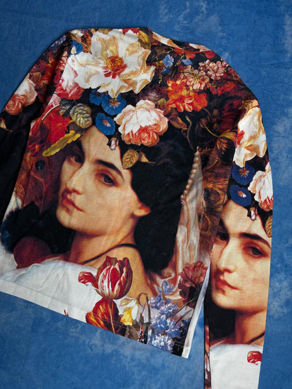 Longsleeve Cowbys & Angels Art 00s M | Piggy Boxer Vintage Shop
