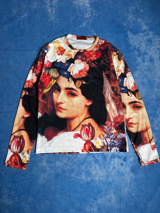 Longsleeve Cowbys & Angels Art 00s M | Piggy Boxer Vintage Shop