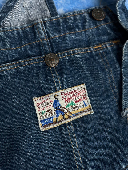 Ogrodniczki Levi's Plowboy "Farmers, Mechanics & Miners" 80s 27x34 | Piggy Boxer Vintage Shop