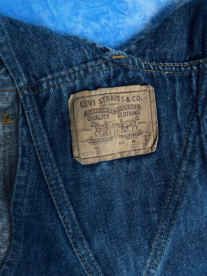 Ogrodniczki Levi's Plowboy "Farmers, Mechanics & Miners" 80s 27x34 | Piggy Boxer Vintage Shop