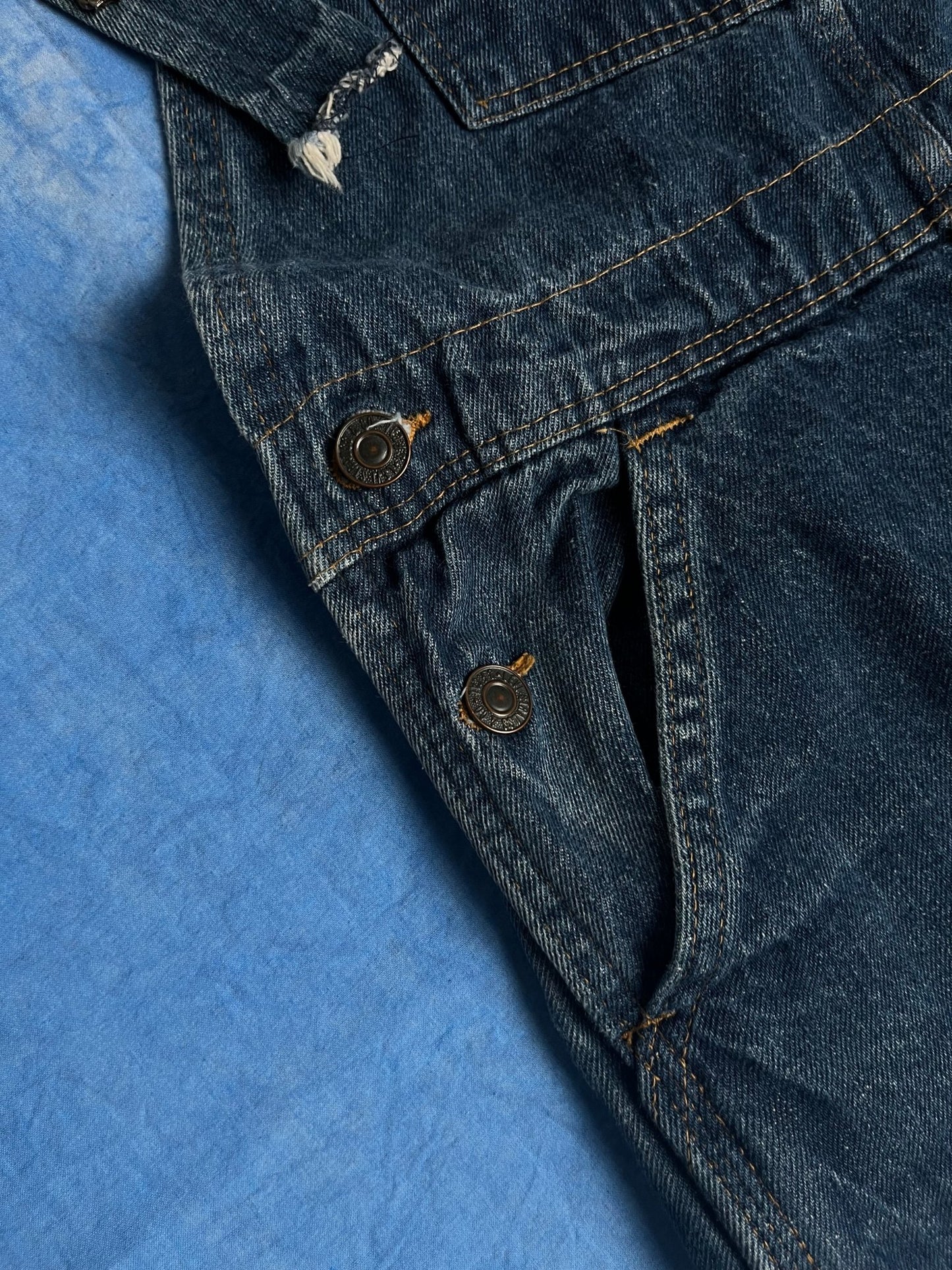 Ogrodniczki Levi's Plowboy "Farmers, Mechanics & Miners" 80s 27x34 | Piggy Boxer Vintage Shop