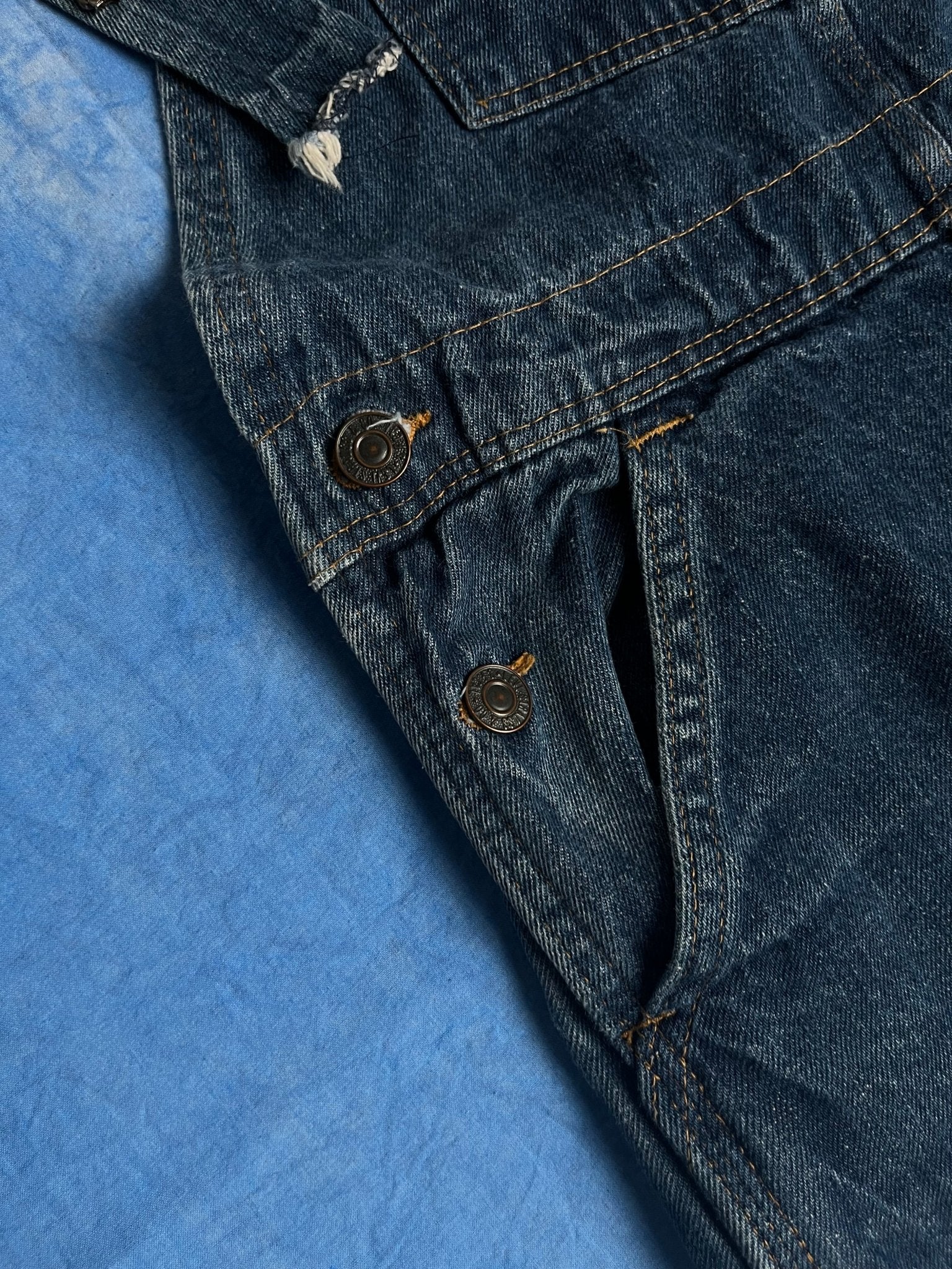 Ogrodniczki Levi's Plowboy "Farmers, Mechanics & Miners" 80s 27x34 | Piggy Boxer Vintage Shop