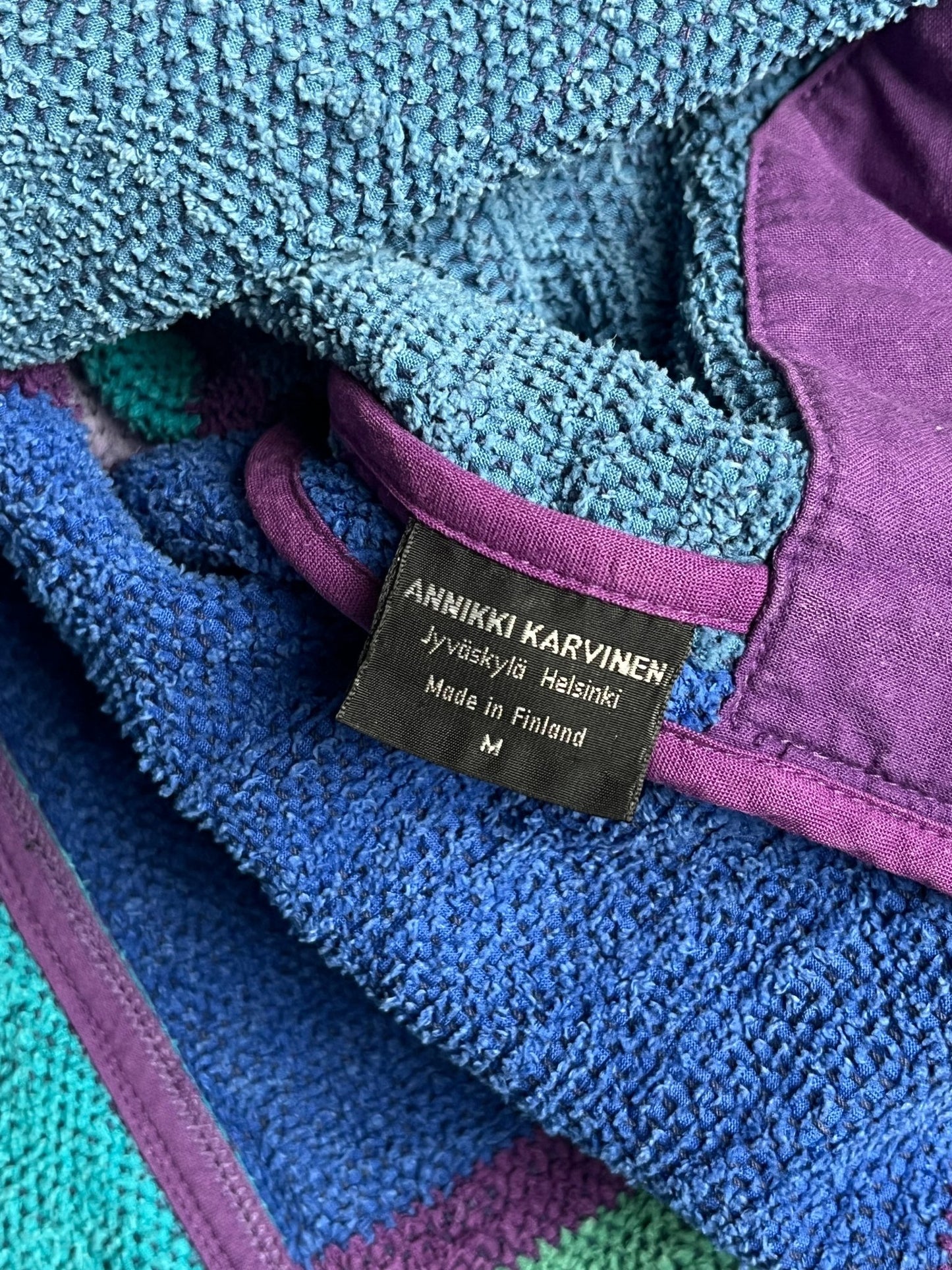 Płaszcz Annikki Karvinen Fińska Projektantka 90s M | Piggy Boxer Vintage Shop