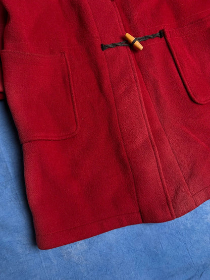 Płaszcz Czerwona Budrysówka Wełniana 90s M | Piggy Boxer Vintage Shop