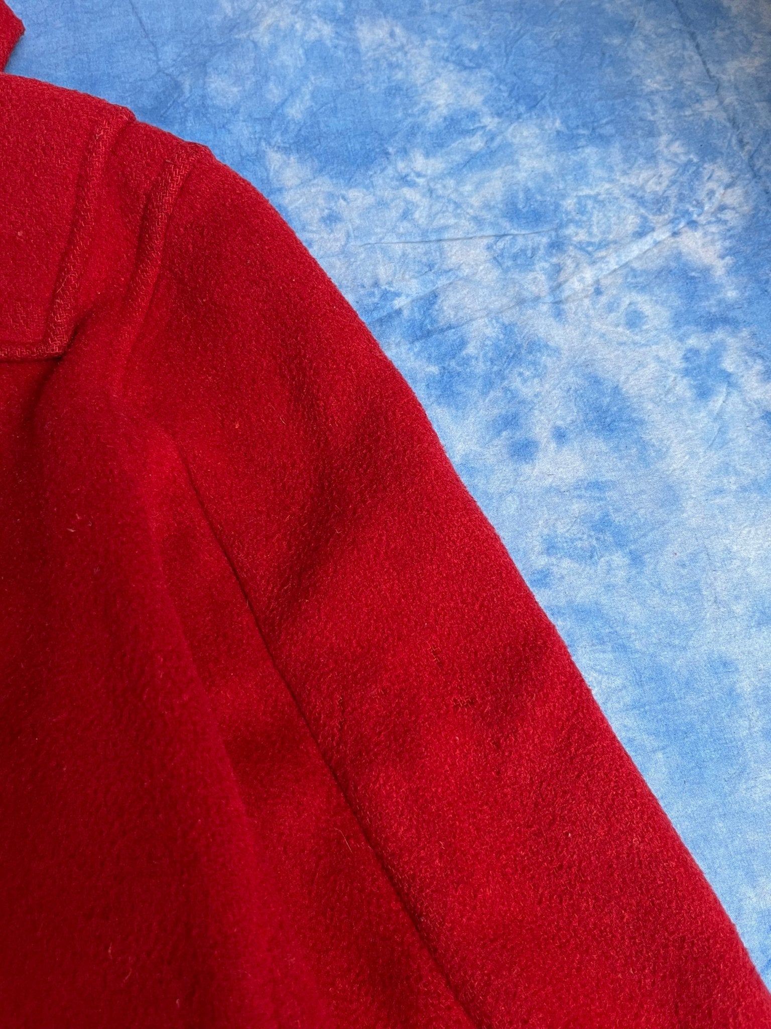 Płaszcz Czerwona Budrysówka Wełniana 90s M | Piggy Boxer Vintage Shop