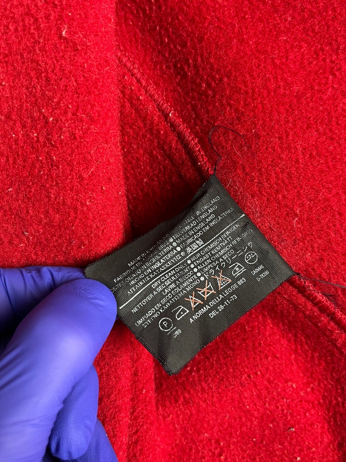 Płaszcz Czerwona Budrysówka Wełniana 90s M | Piggy Boxer Vintage Shop