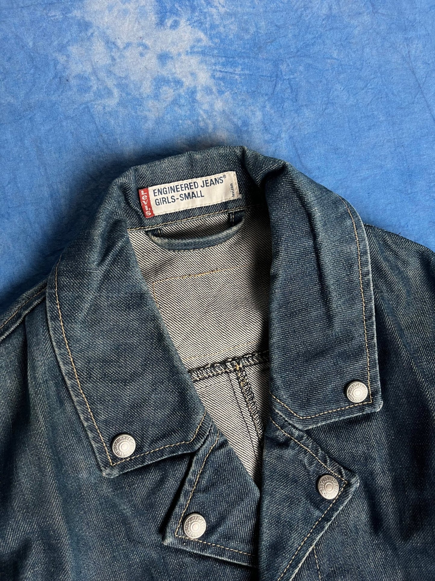 Płaszcz Jeansowy Levi's Engineered Jeans Girls 00s S | Piggy Boxer Vintage Shop