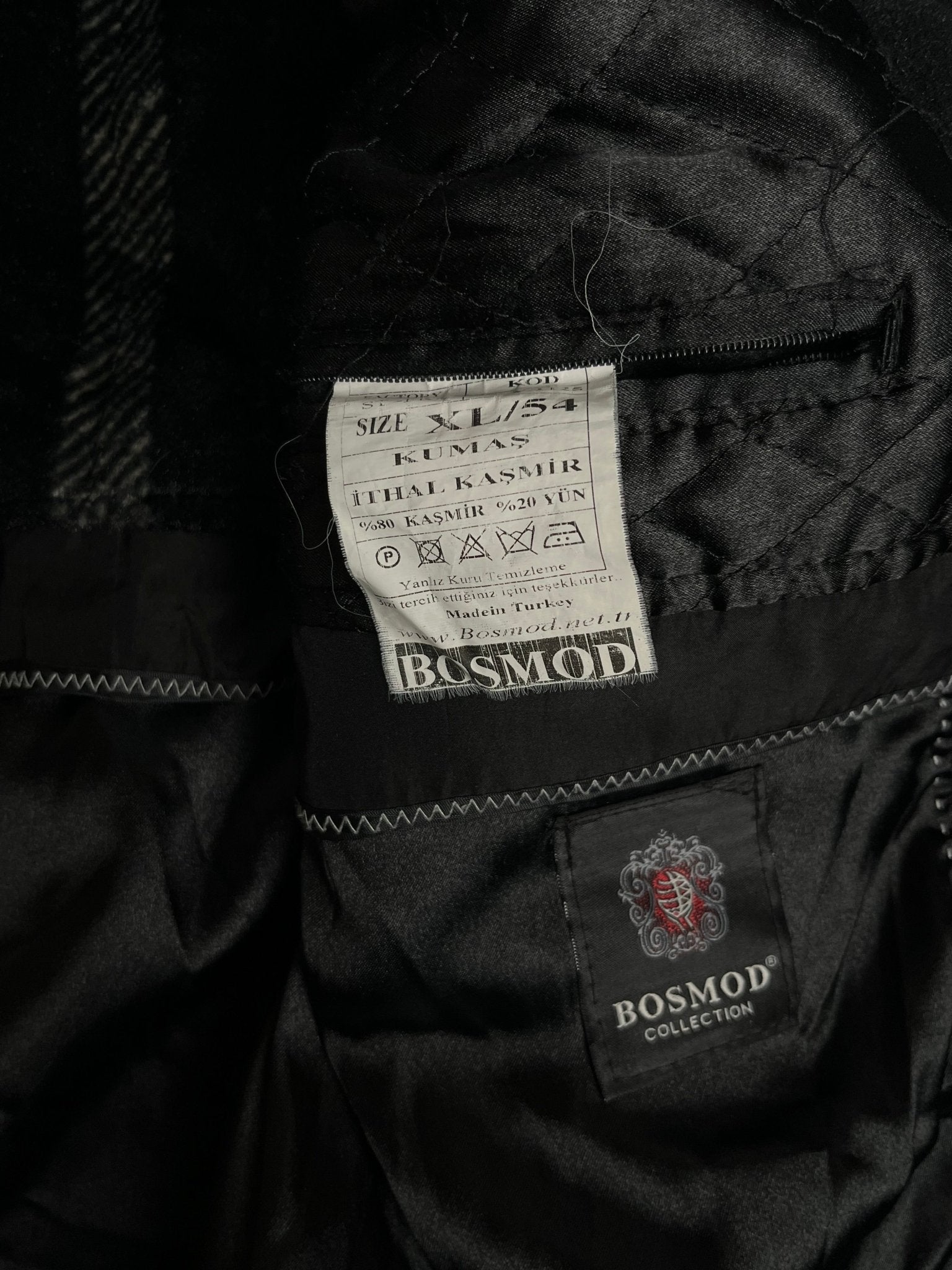 Płaszcz Kaszmirowy Wełniany Bosmod 90s XL | Piggy Boxer Vintage Shop