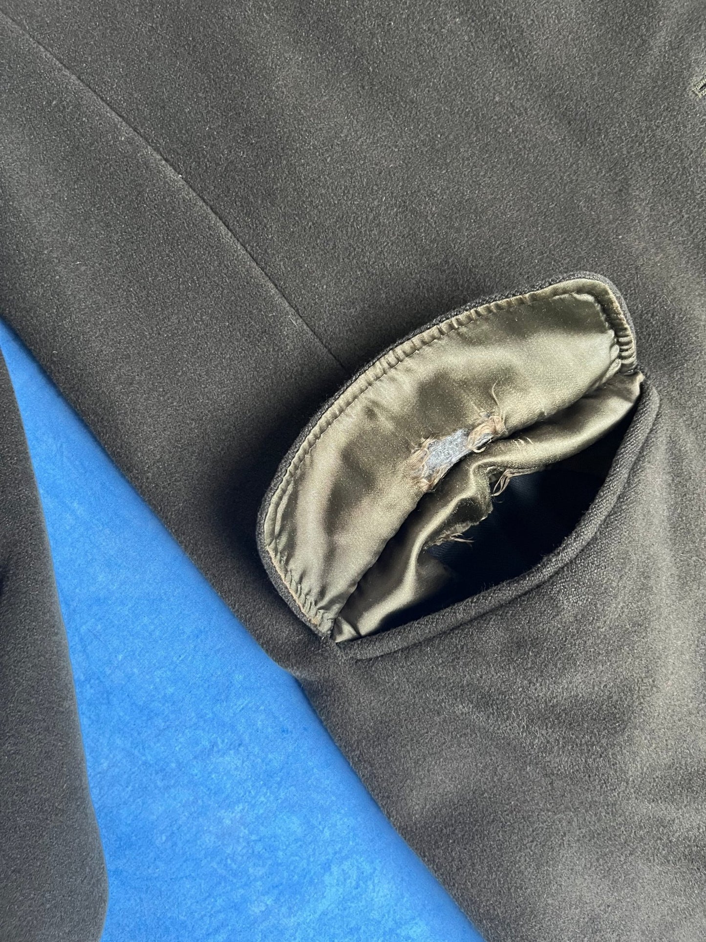 Płaszcz Max Mara Wełniany Angora Butelkowa Zieleń 90s L | Piggy Boxer Vintage Shop