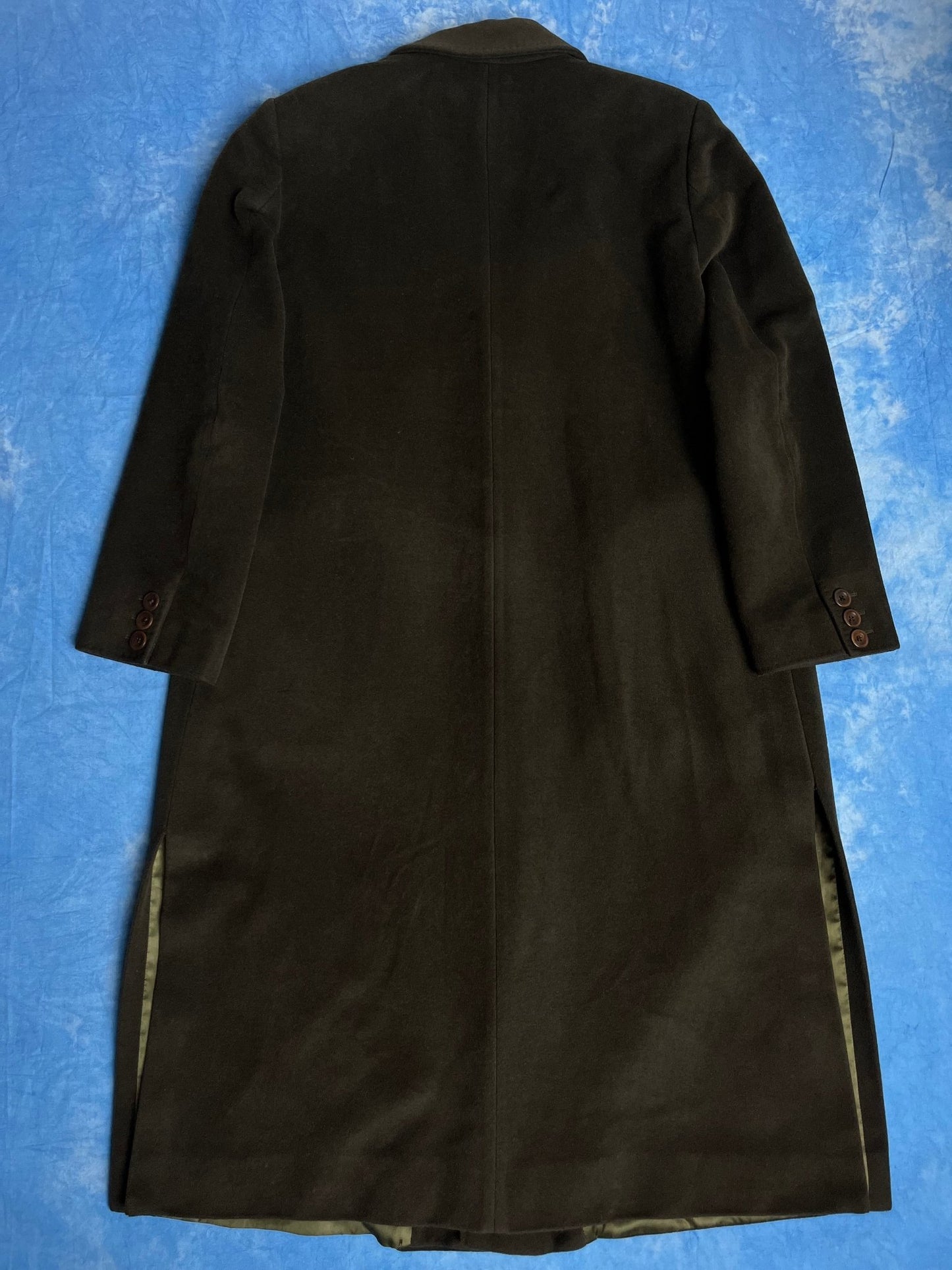 Płaszcz Max Mara Wełniany Angora Butelkowa Zieleń 90s L | Piggy Boxer Vintage Shop