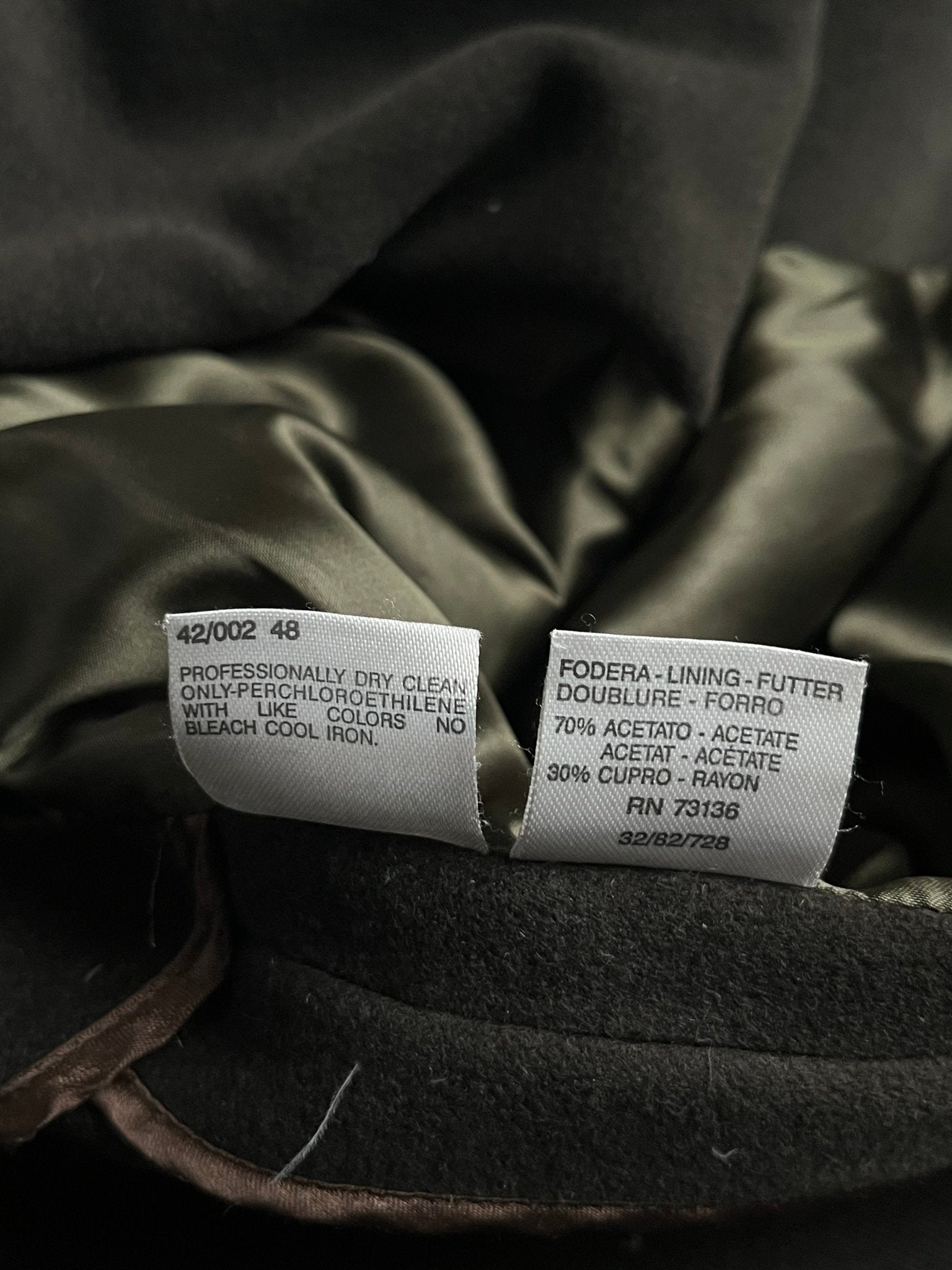 Płaszcz Max Mara Wełniany Angora Butelkowa Zieleń 90s L | Piggy Boxer Vintage Shop