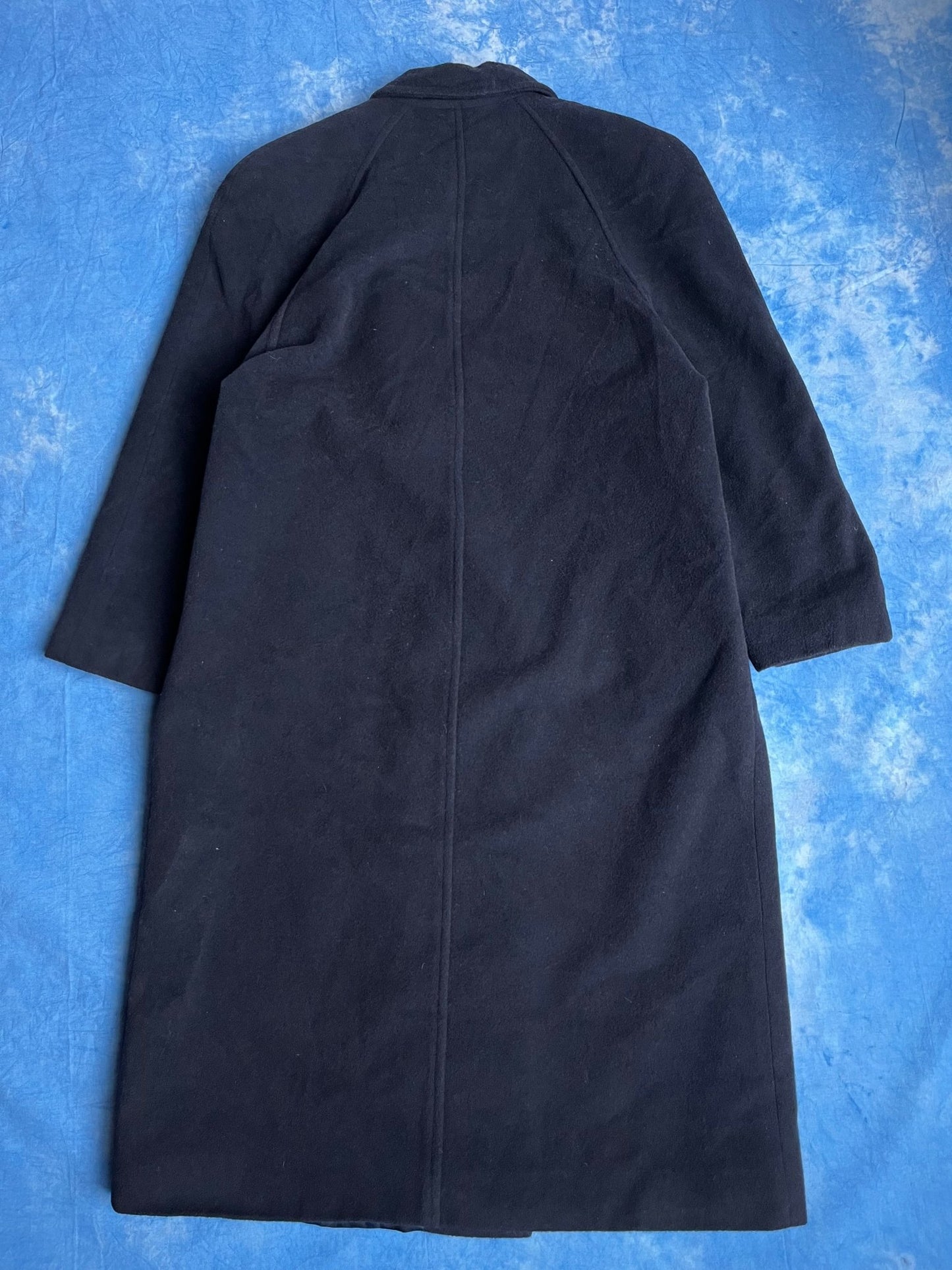 Płaszcz Principles Granatowy Wełniano Kaszmirowy 90s M | Piggy Boxer Vintage Shop