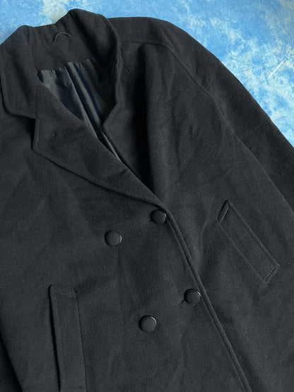 Płaszcz Principles Granatowy Wełniano Kaszmirowy 90s M | Piggy Boxer Vintage Shop