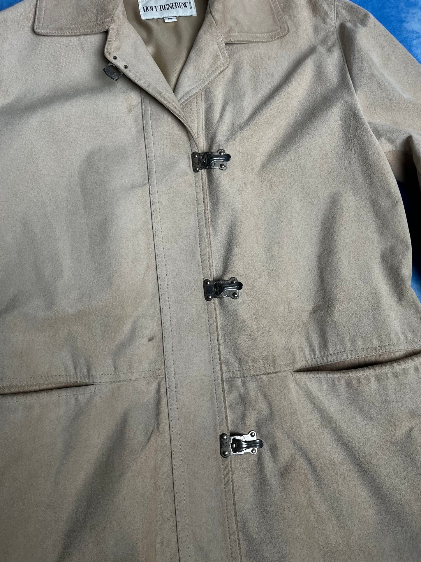 Płaszcz Skórzany Holt Renfrew 90s XS | Piggy Boxer Vintage Shop