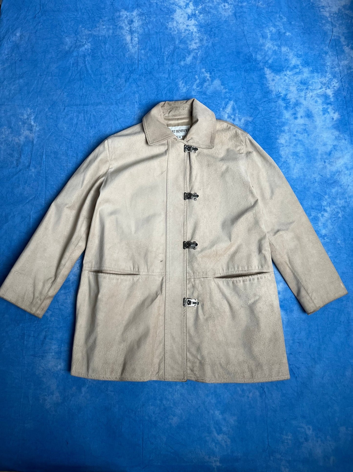 Płaszcz Skórzany Holt Renfrew 90s XS | Piggy Boxer Vintage Shop