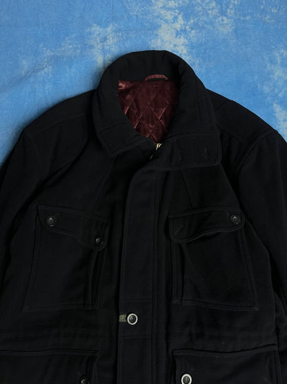 Płaszcz Wełniano Kaszmirowy Hugo Boss 90s L | Piggy Boxer Vintage Shop