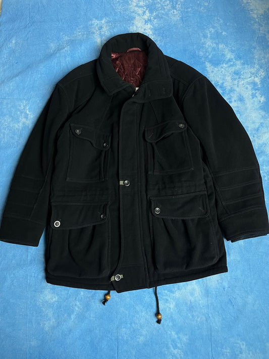 Płaszcz Wełniano Kaszmirowy Hugo Boss 90s L | Piggy Boxer Vintage Shop