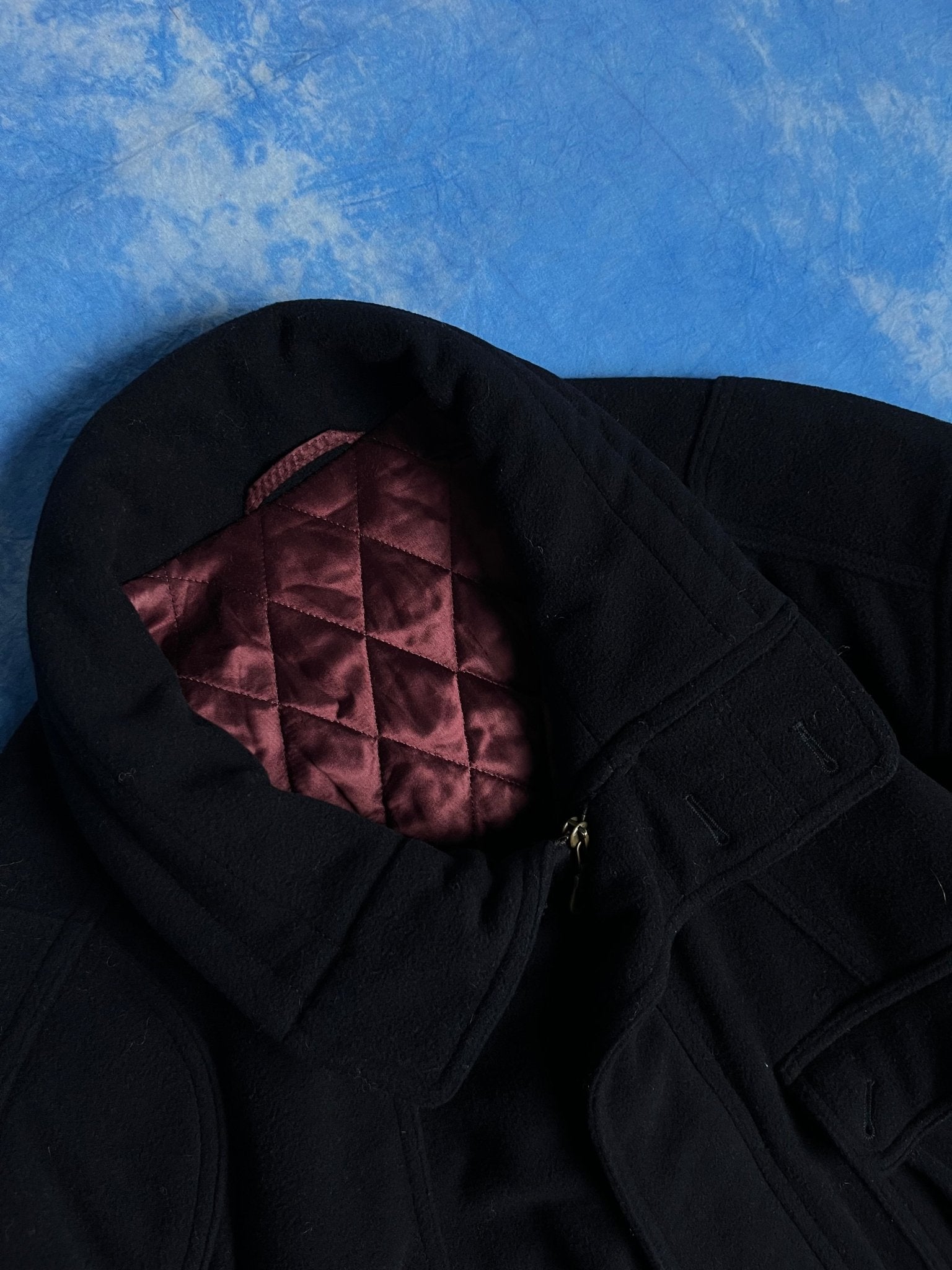 Płaszcz Wełniano Kaszmirowy Hugo Boss 90s L | Piggy Boxer Vintage Shop