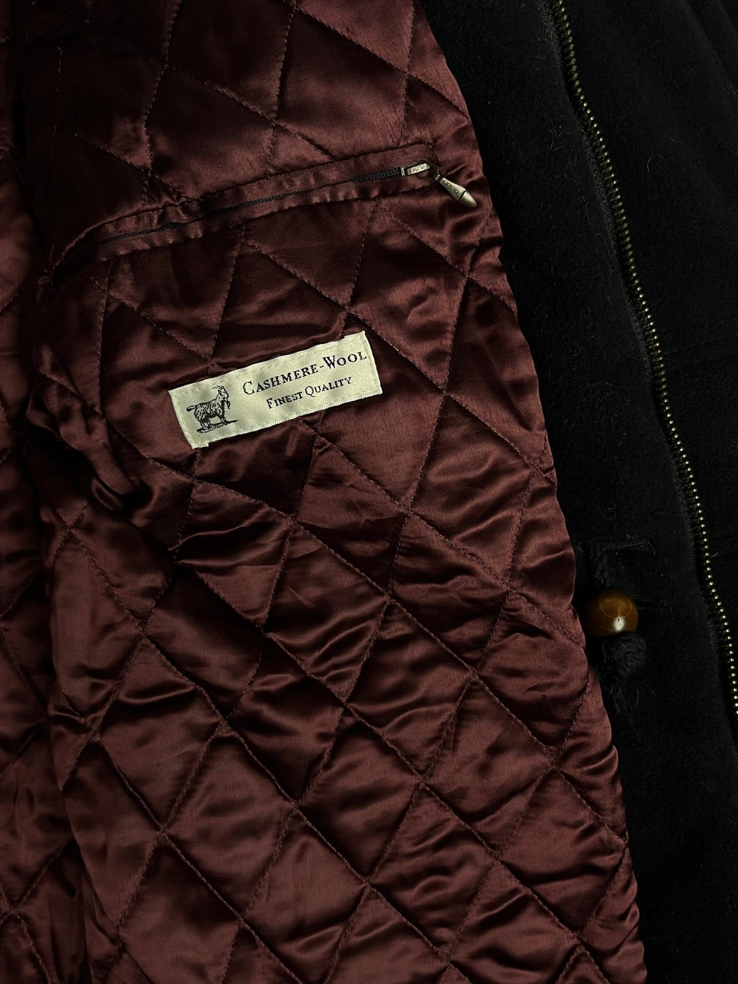 Płaszcz Wełniano Kaszmirowy Hugo Boss 90s L | Piggy Boxer Vintage Shop