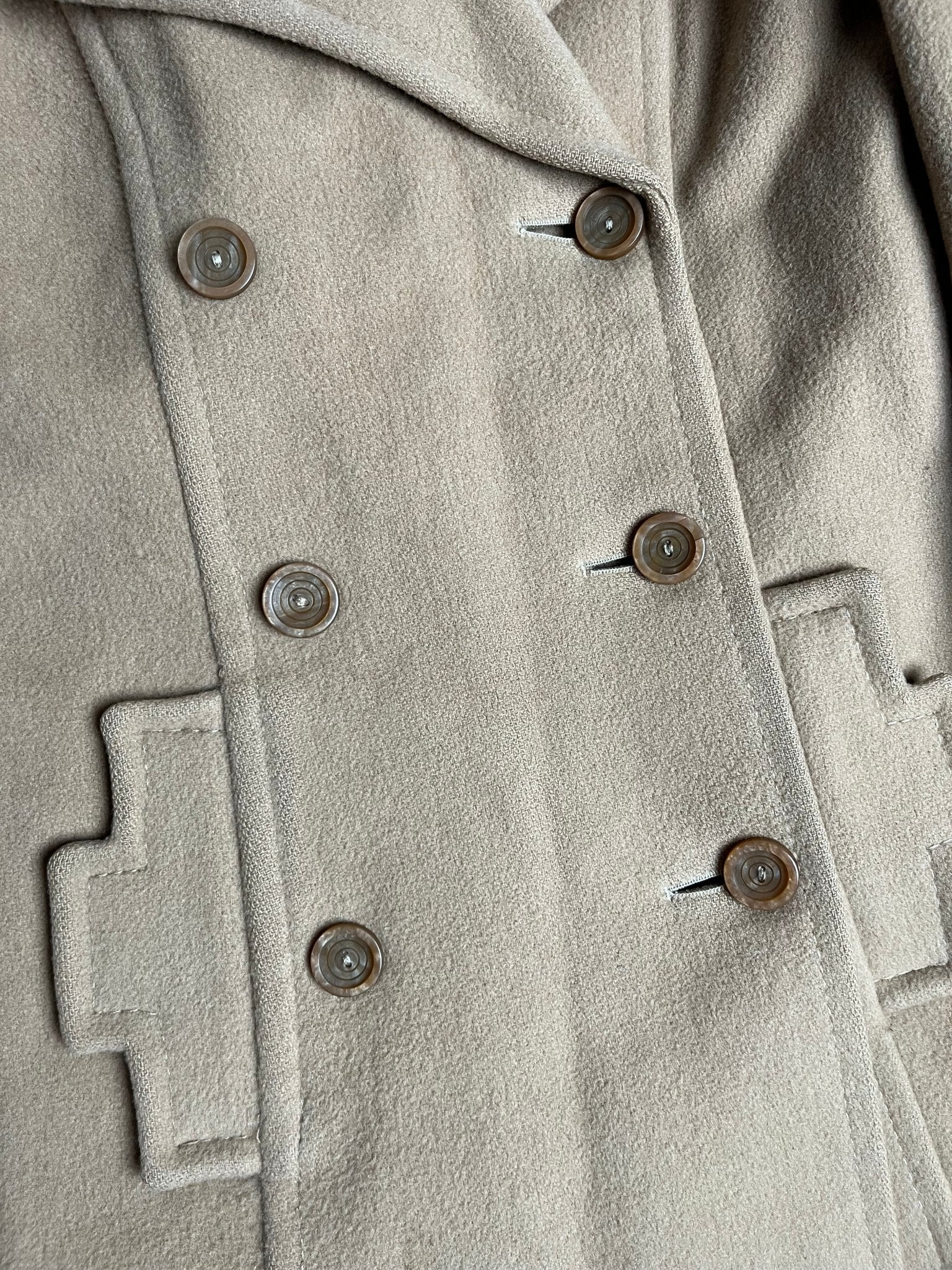 Płaszcz Wełniany Pure New Wool 90s M | Piggy Boxer Vintage Shop