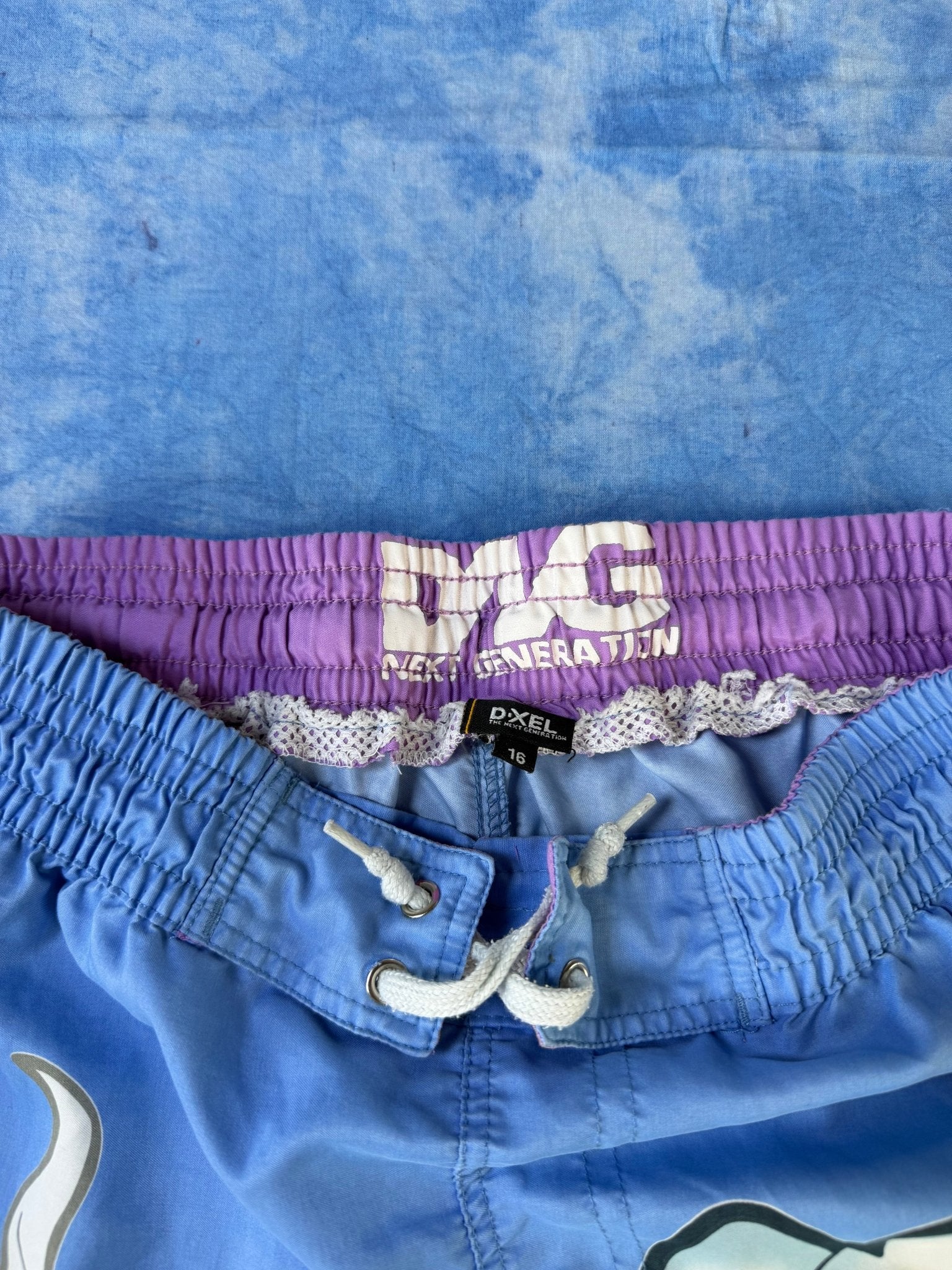 Spodenki Skulls & Tattoo 2000s S | Piggy Boxer Vintage Shop