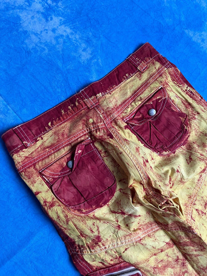 Spodnie Custom Dzwony Yes Esaac 00s S | Piggy Boxer Vintage Shop