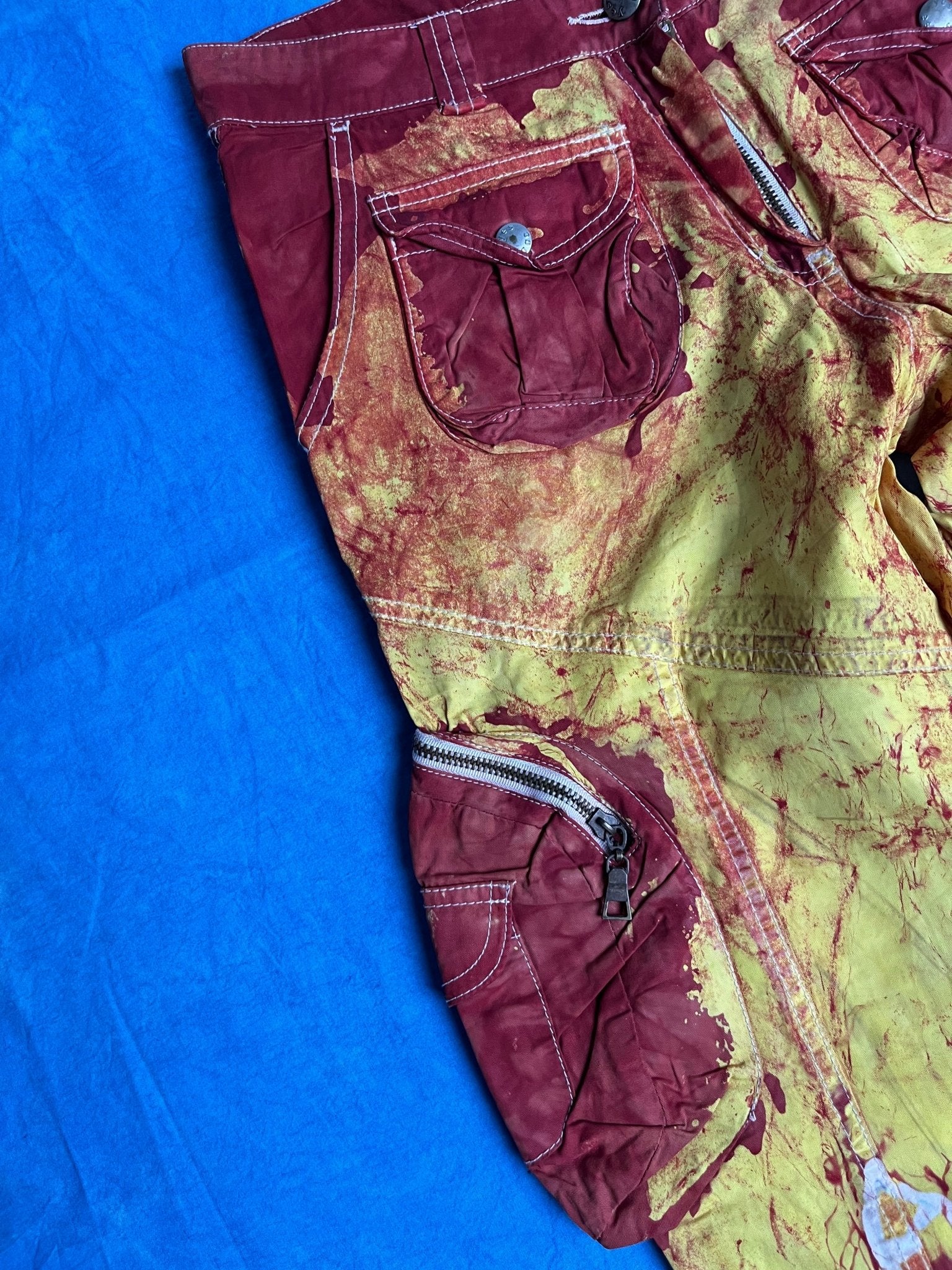 Spodnie Custom Dzwony Yes Esaac 00s S | Piggy Boxer Vintage Shop