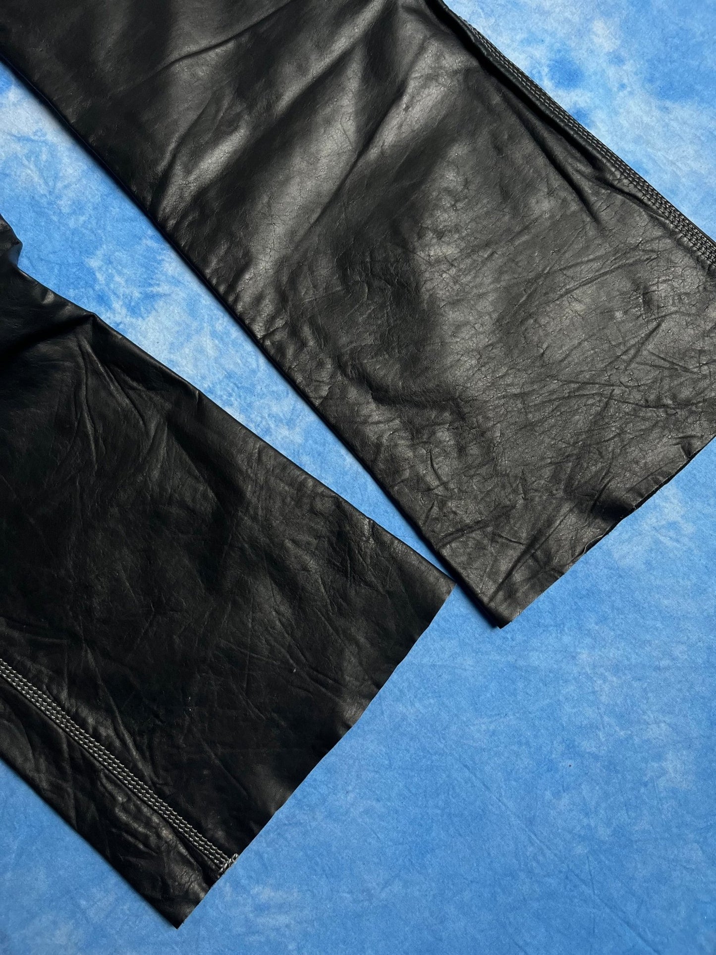 Spodnie Dzwony Skórzane Gypsy Harley Davidson USA 90s W32 | Piggy Boxer Vintage Shop