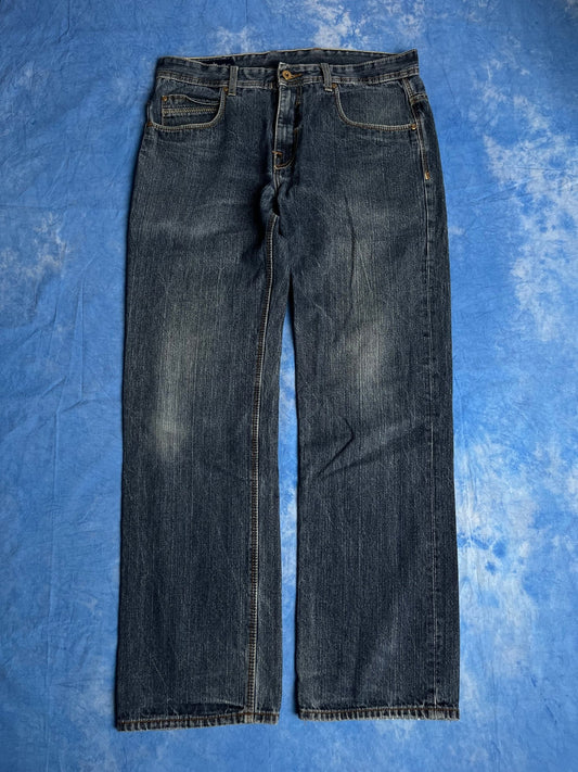 Spodnie Jeansy Szerokie Pelle Pelle 00s 36x34 | Piggy Boxer Vintage Shop