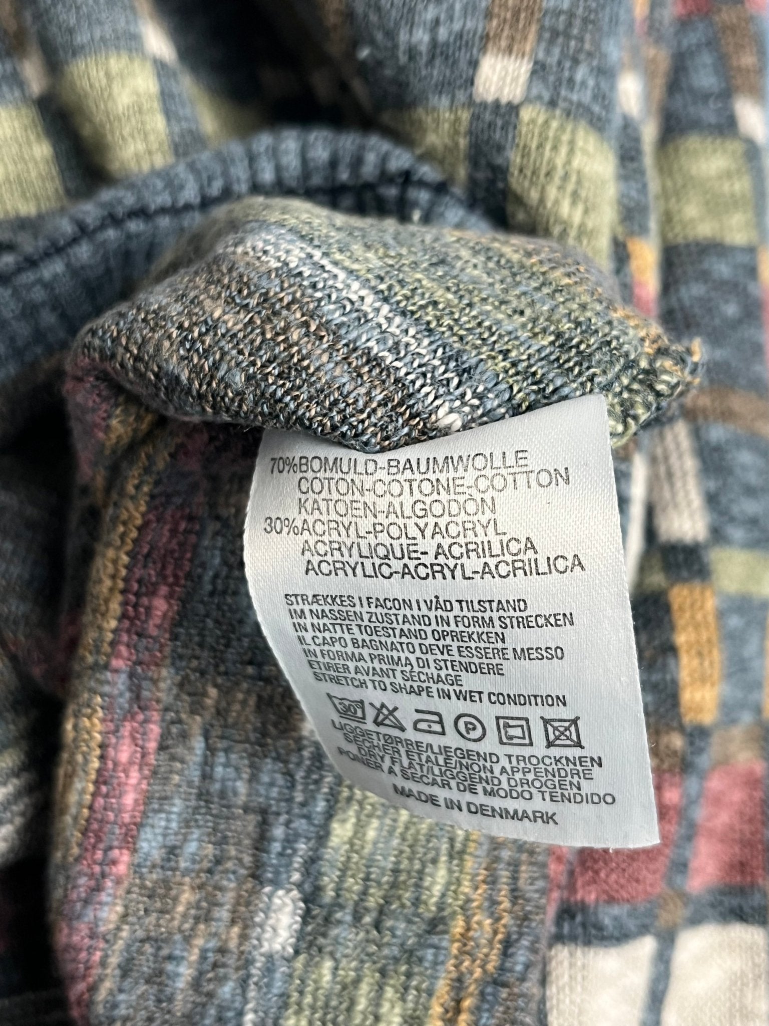 Sweter Kolorowy we Wzory Belika 90s XL | Piggy Boxer Vintage Shop