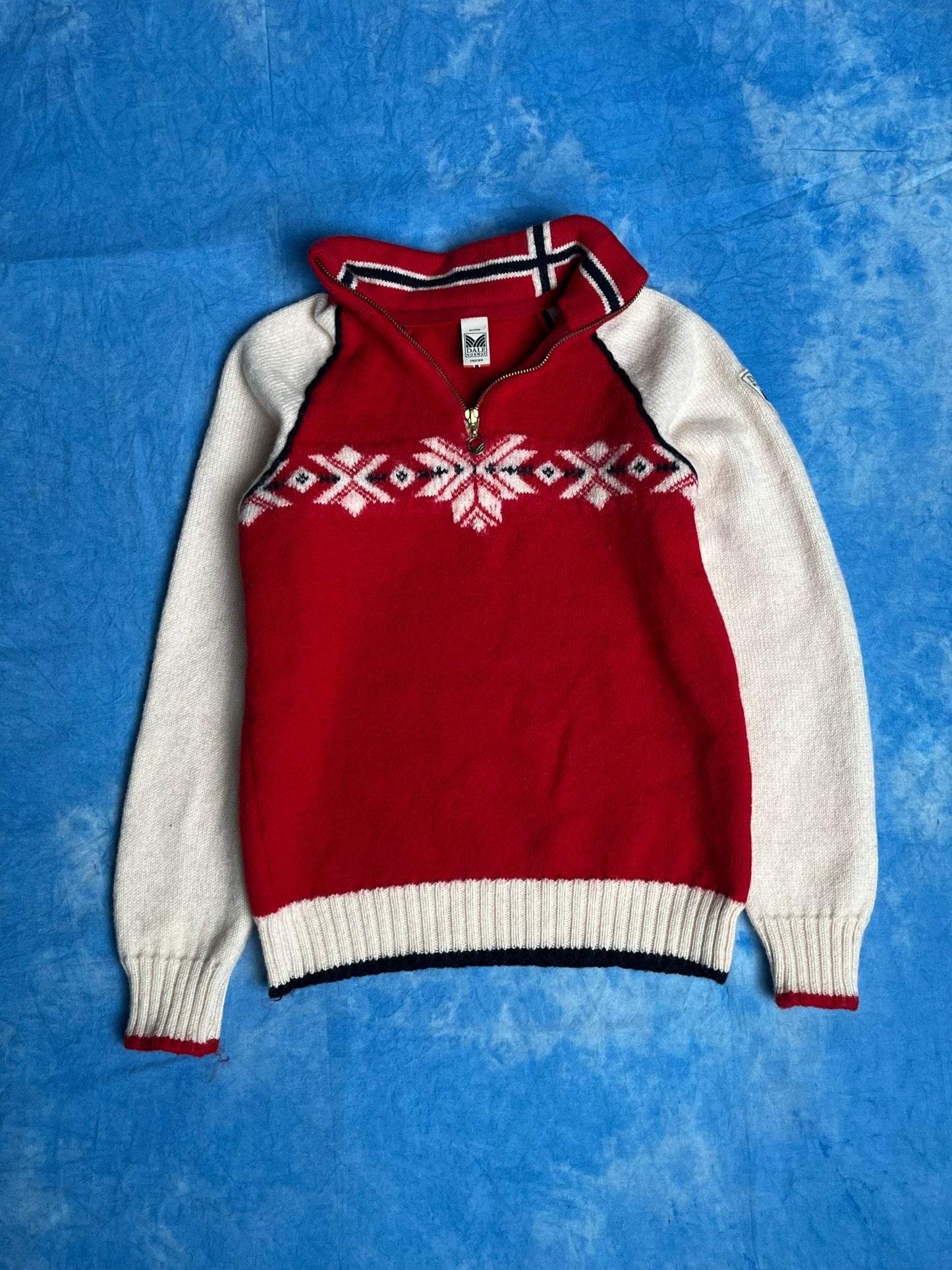 Sweter Wełniany Quarter Zip Dale of Norway 00s XS | Piggy Boxer Vintage Shop