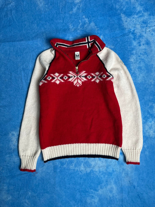 Sweter Wełniany Quarter Zip Dale of Norway 00s XS | Piggy Boxer Vintage Shop