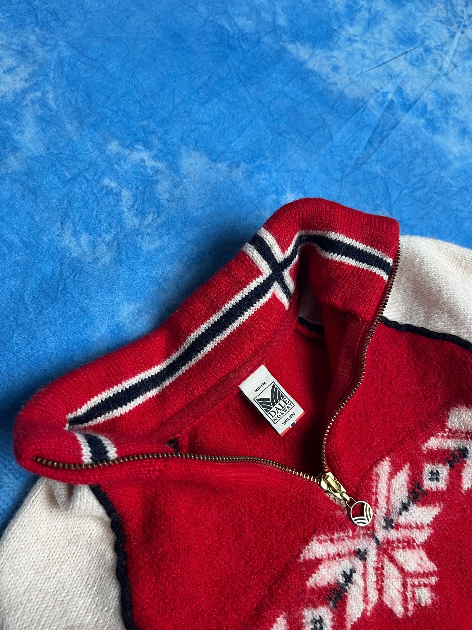 Sweter Wełniany Quarter Zip Dale of Norway 00s XS | Piggy Boxer Vintage Shop