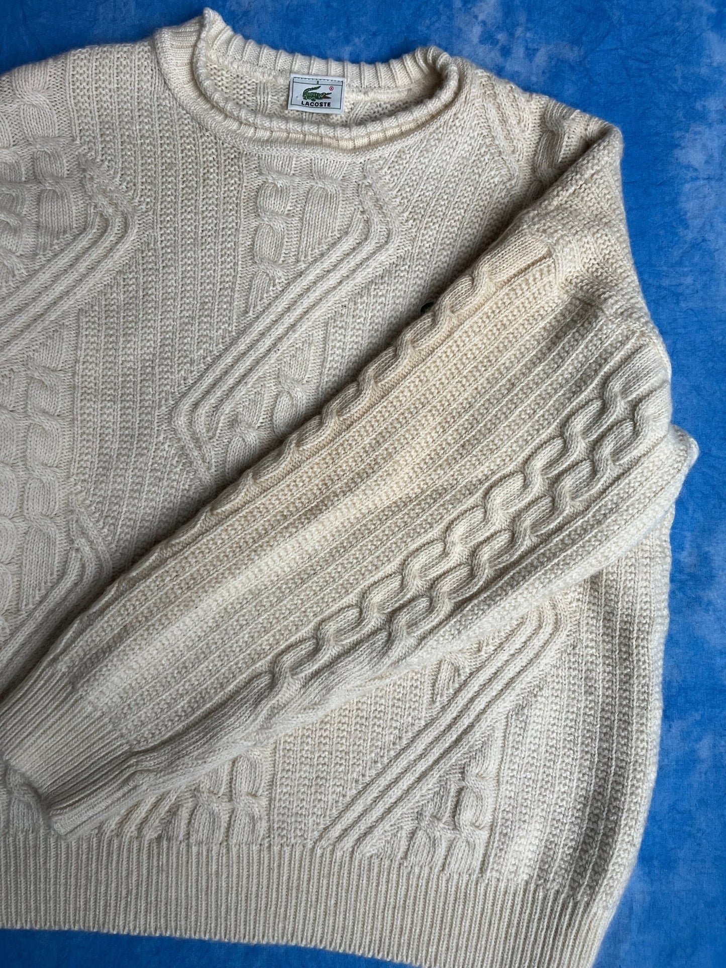 Sweter Wełniany z Dzianiny 90s XL | Piggy Boxer Vintage Shop