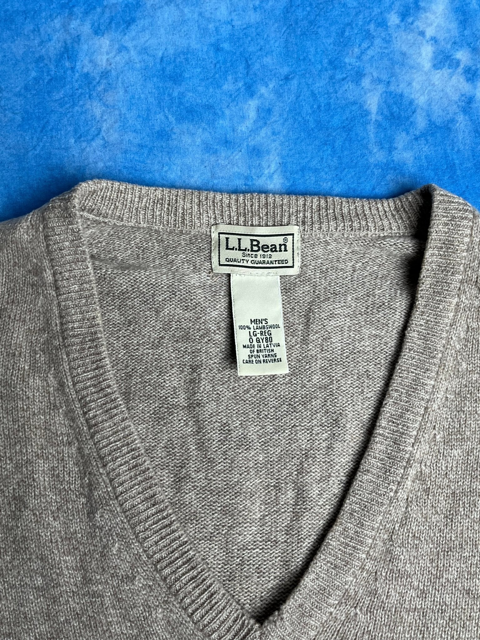Sweter z Wełny Jagnięcej L.L Bean 00s XL | Piggy Boxer Vintage Shop