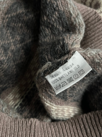Sweterek Bossini Wełna Szetlandzka 90s L | Piggy Boxer Vintage Shop