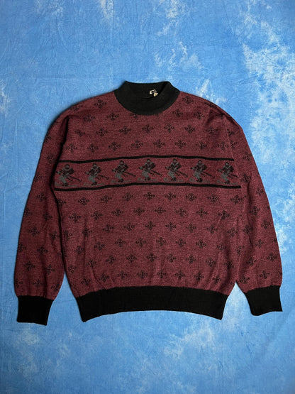 Sweterek Zimowy Narciarski Blend Wełniany 90s L | Piggy Boxer Vintage Shop