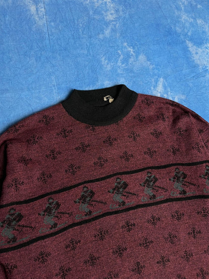 Sweterek Zimowy Narciarski Blend Wełniany 90s L | Piggy Boxer Vintage Shop