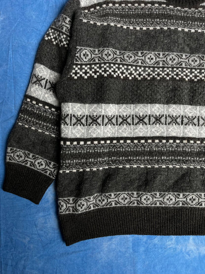 Vintage Sweterek Alpaka Wełniany Blend 90s L | Piggy Boxer Vintage Shop