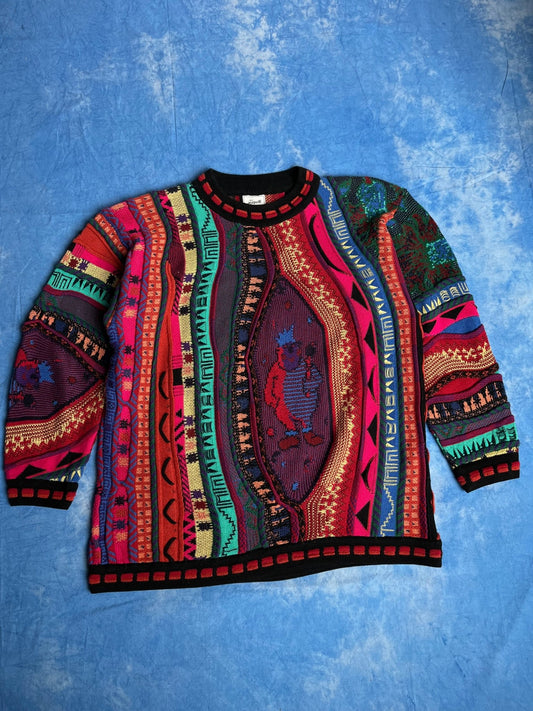 Vintage Warkocz Kolorowy 3D 90s M | Piggy Boxer Vintage Shop