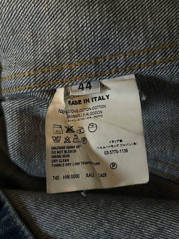 Kurtka 00s Helmut Lang Vintage Denim Trucker Jacket - obrazek 8