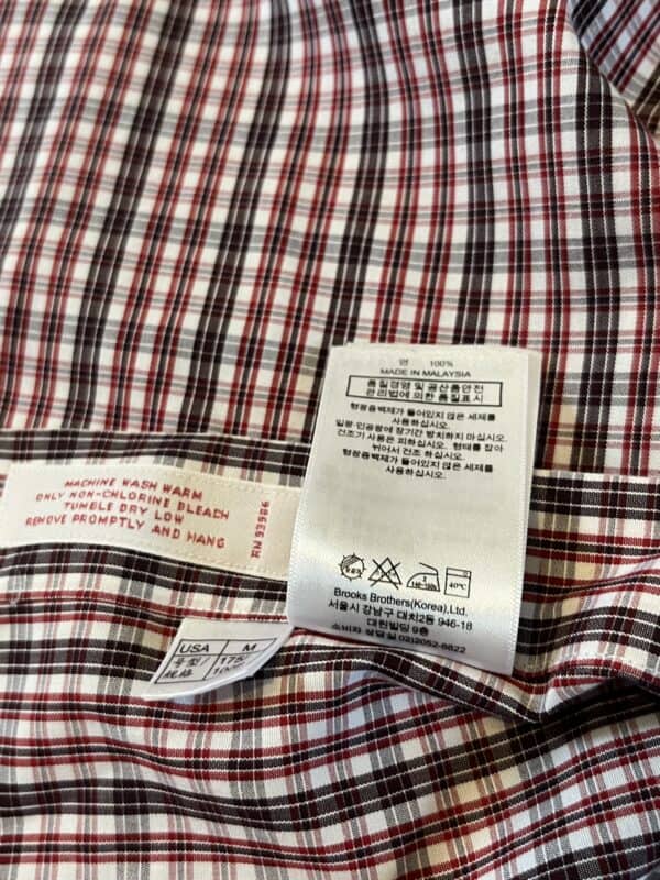 Koszula w kratę Brooks Brothers - obrazek 6