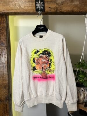 Crewneck 80s God And On The Seventh Day 420