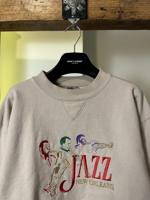 Crewneck Oneita New Orleans Jazz Festival 90s - obrazek 3