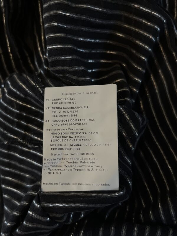 Koszula w paski Hugo Boss Mesh 90s Vintage - obrazek 7