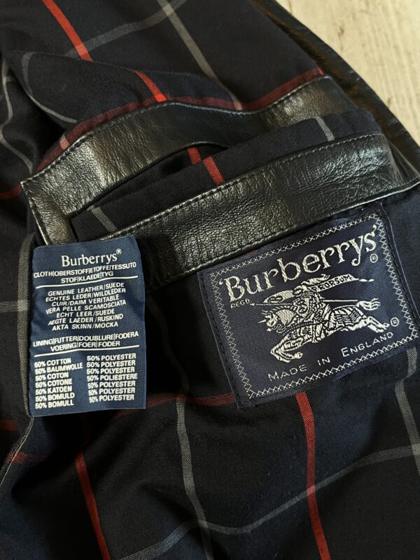 Kurtka Skórzana Burberry's Nova Check 90s - obrazek 7