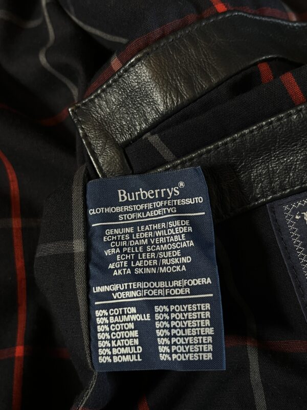 Kurtka Skórzana Burberry's Nova Check 90s - obrazek 8