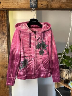 Zip Hoodie Flowers y2k